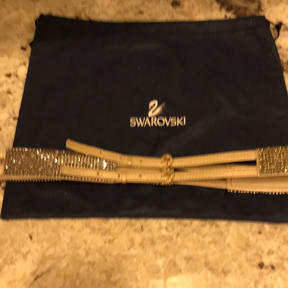 Swarovski crystal small leather belt
